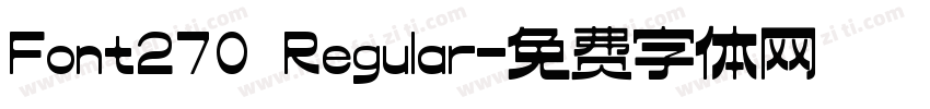 Font270 Regular字体转换